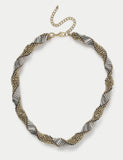 Per Una beaded twist necklace 430mm, UK version
