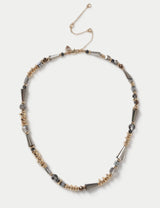 M&S Per Una Grey Glass Beaded Necklace- Buy online at McGrocer