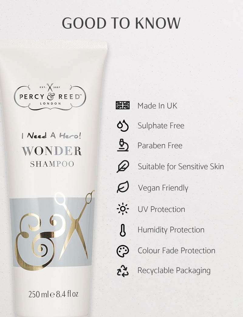 Percy & Reed Wonder Shampoo 250ml, UK version