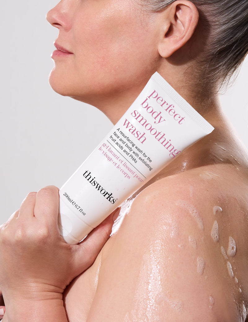 THIS WORKS Perfect Body Smoothing Wash 200ml, imported from the UK