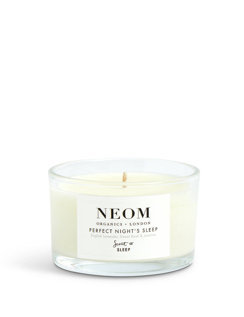NEOM Perfect Night's Sleep Travel Scented Candle 75g, imported from the UK