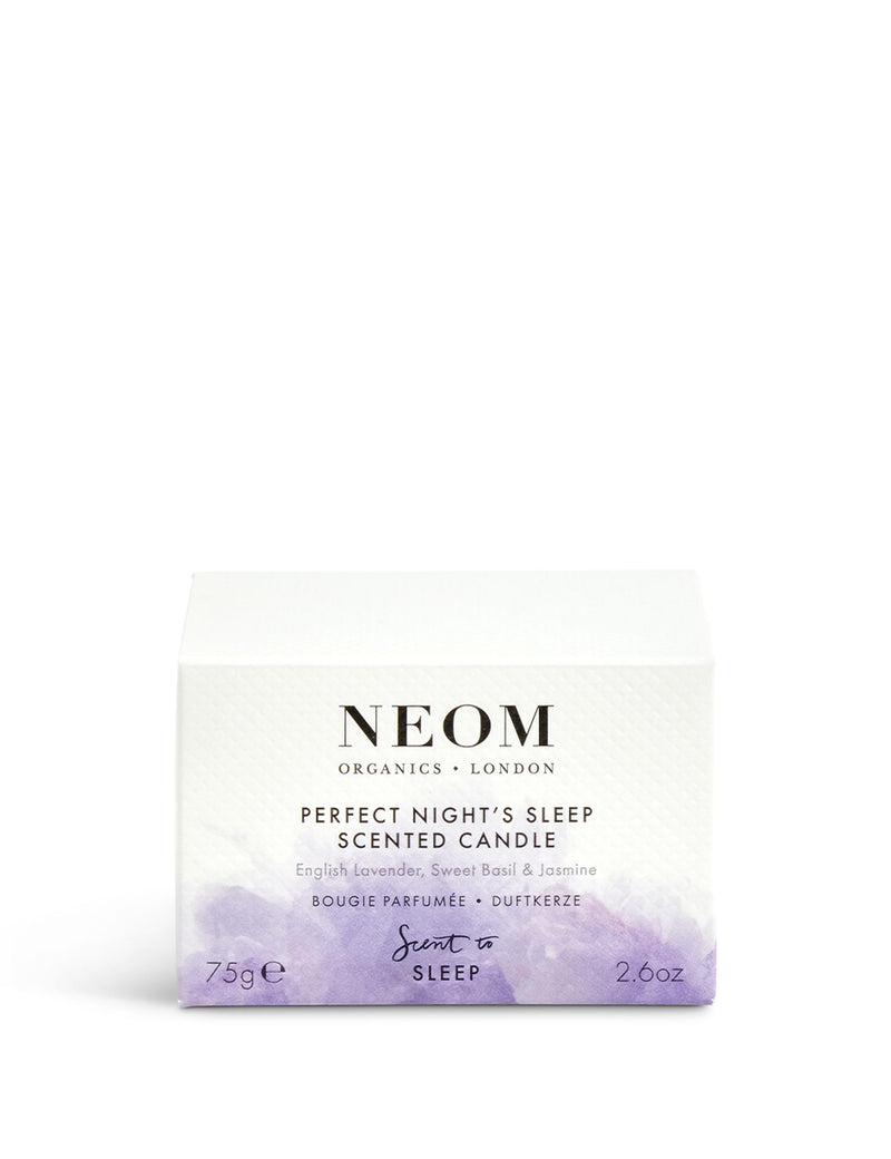NEOM Perfect Night's Sleep Travel Scented Candle 75g, imported from the UK
