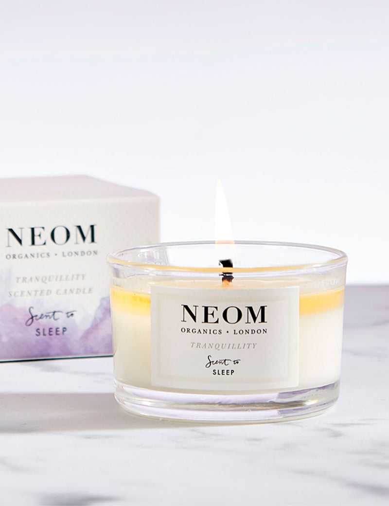 NEOM Perfect Night's Sleep Travel Scented Candle 75g, imported from the UK