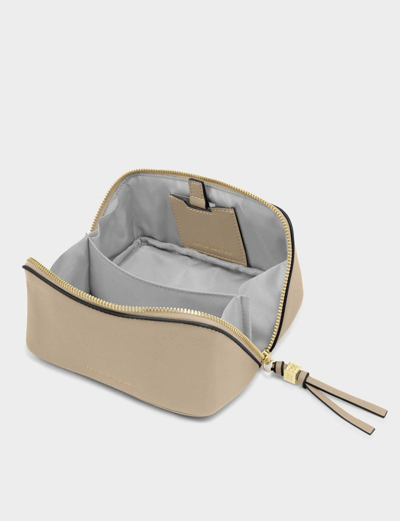 Katie Loxton faux leather make-up bag with mirror (British brand)