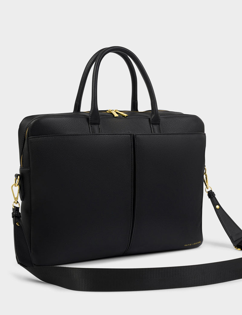 Katie Loxton personalised faux leather laptop bag (British brand)