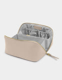 Katie Loxton large toiletry bag soft suedette gold details (British brand)