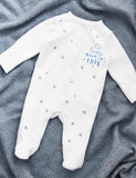 Personalised Pink Born in 2025 Sleepsuit