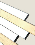 Pimento wall mirror staggered gold finish 66cm, imported from the UK