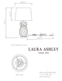Laura Ashley pineapple glass table lamp (British brand)