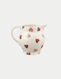 Emma Bridgewater pink hearts milk jug half-pint - British product