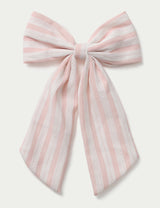 M&S Pink Striped Bow Hair Accessory- Buy online at McGrocer