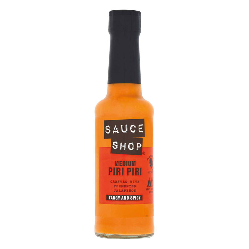 Sauce Shop piri piri sauce, imported from the UK