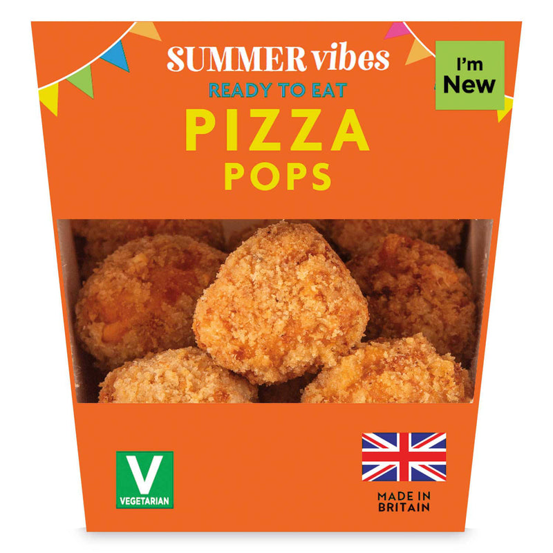 Pizza Pops savoury snack with mature cheddar cheese, imported from the UK
