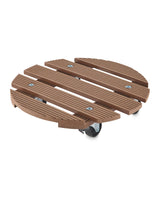 aldi Rolling Plant Caddy - Grey or Brown, Round or Square- Buy online at McGrocer