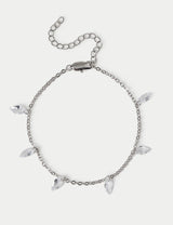 M&S M&S Platinum Plated Droplet Bracelet- Buy online at McGrocer