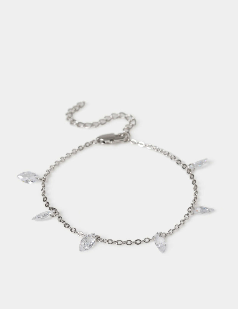 M&S platinum plated droplet bracelet - British product