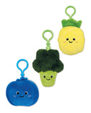 Plush keyring with cute food designs, imported from the UK