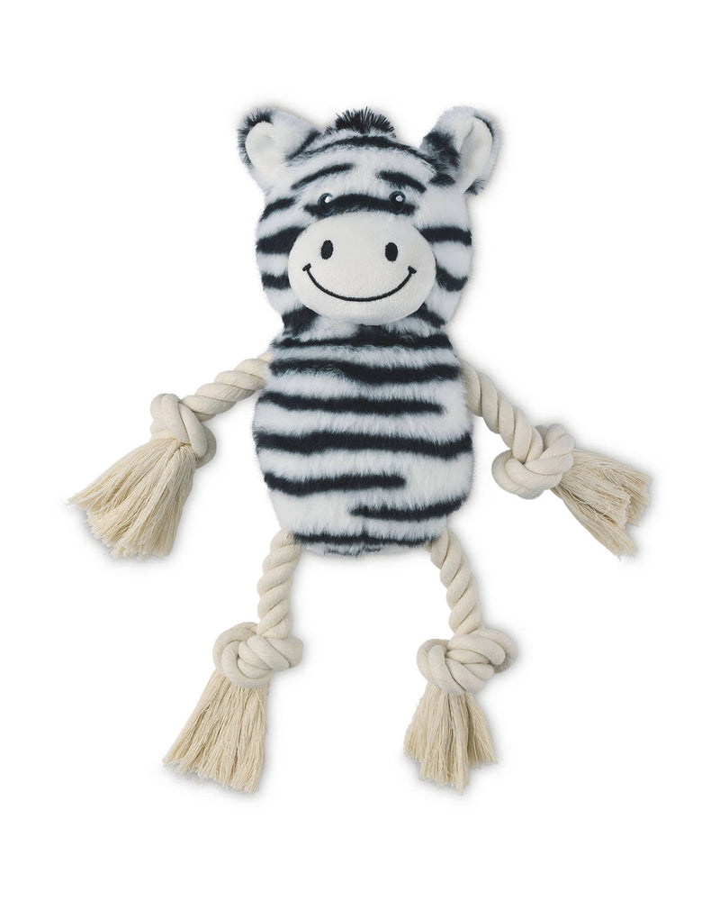 Plush Knotted Rope Pet Toy with Squeaker