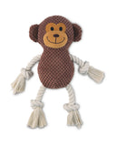 Plush Knotted Rope Pet Toy with Squeaker