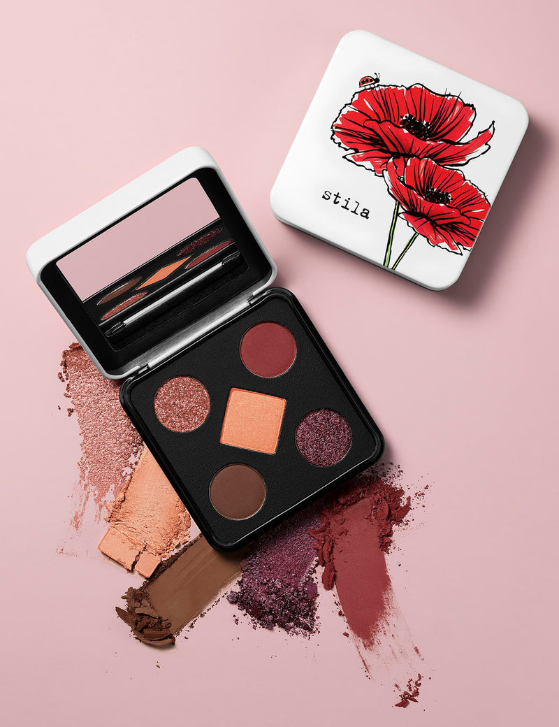Stila Pocket Play Berry Bouquet eyeshadow palette, imported from the UK