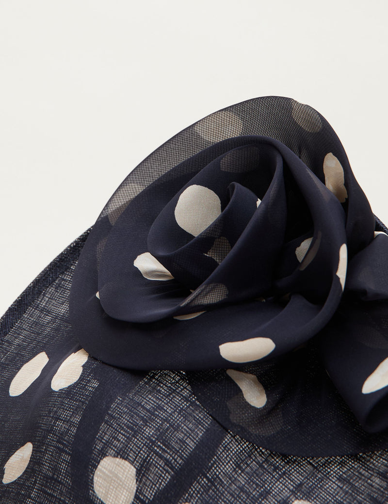 Phase Eight polka dot fascinator, imported from the UK