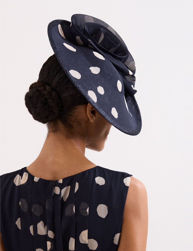 Phase Eight polka dot fascinator, imported from the UK