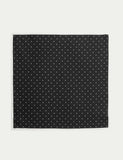 Autograph polka dot pure silk pocket square, UK version