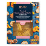 Mezzelune pasta with porcini, chanterelle and truffle 250g, imported from the UK