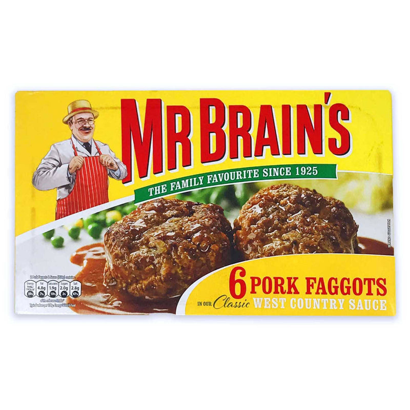 Pork faggots traditional British meat dish 6 pack, UK version