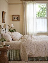 M&S Piglet In Bed Posy Bud Linen Rich Duvet Cover- Buy online at McGrocer