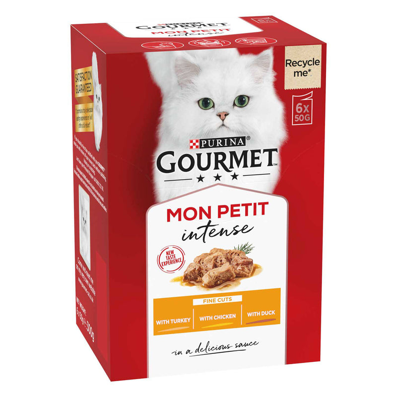 Cat food pouches poultry selection 6x50g, imported from the UK