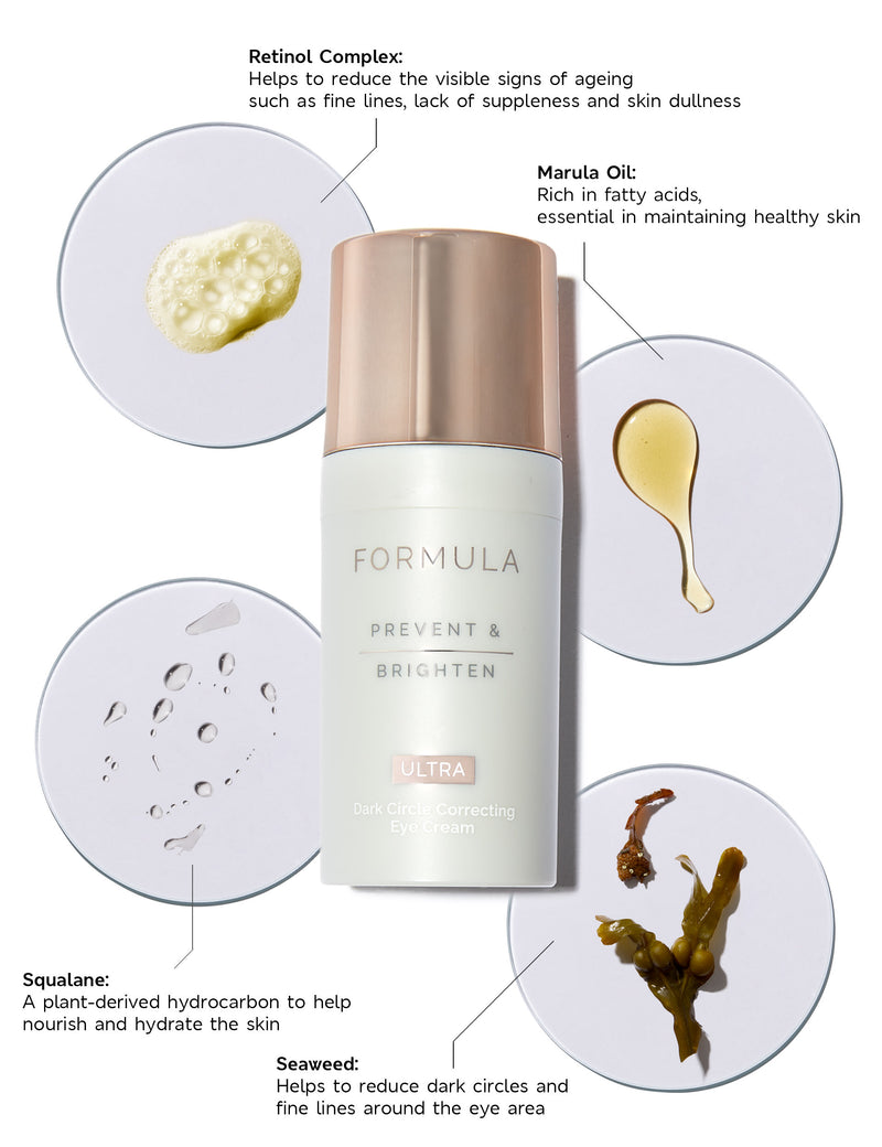 Prevent & Brighten dark circle correcting eye cream 15ml, imported from the UK