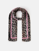 M&S Accessorize Printed Leopard Lightweight Scarf- Buy online at McGrocer