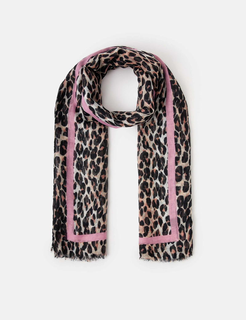 Accessorize printed leopard lightweight scarf (British brand)