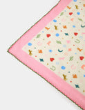 Accessorize printed square scarf with cowboy motifs, imported from the UK