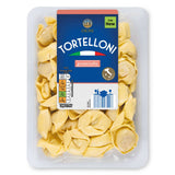 Prosciutto tortelloni filled pasta, imported from the UK