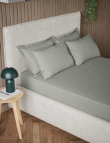 M&S Pure Cotton 300 Thread Count Extra Deep Fitted Sheet- Buy online at McGrocer