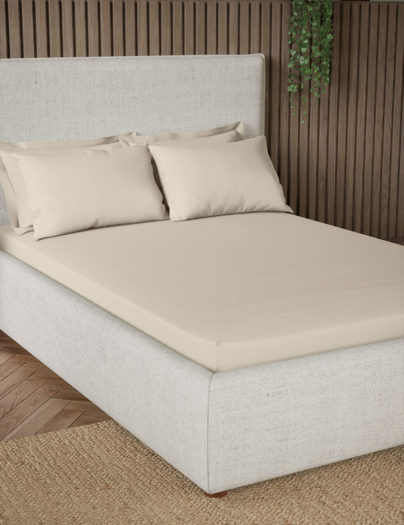 Pure cotton 300 thread count fitted sheet, imported from the UK