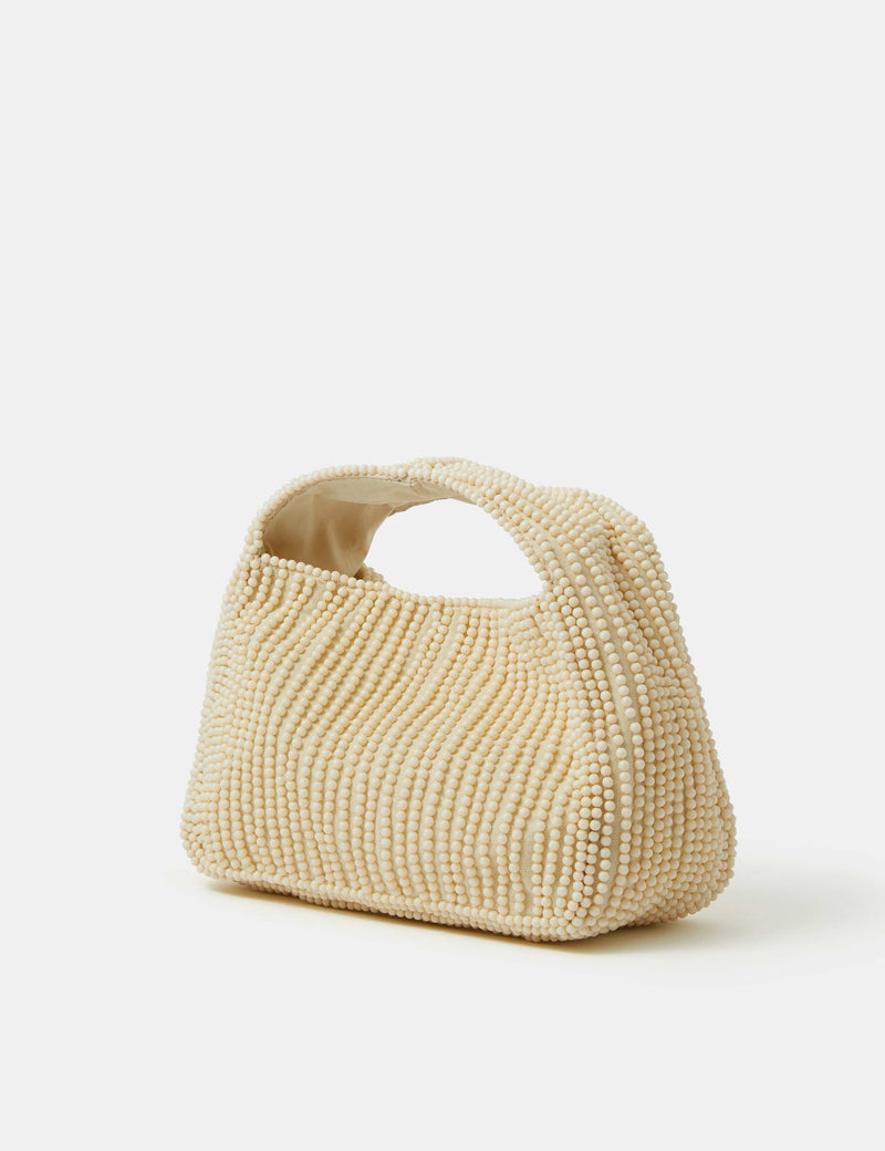 Accessorize pure cotton beaded grab bag (British brand)