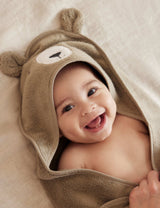 M&S MORI Pure Cotton Bear Hooded Baby Towel- Buy online at McGrocer