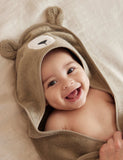 MORI pure cotton bear hooded baby towel, UK version