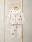 Pyjama en coton pur Mamas & Papas à motif baies 3-36 mois, importé du Royaume-Uni
