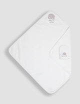 M&S JoJo Maman Bébé Pure Cotton 'Born in 2026' Baby Hooded Towel Set- Buy online at McGrocer