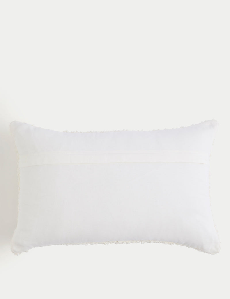 Boucle bolster cushion pure cotton 55cm, UK version