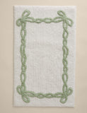 Cotton bow bath mat 50x80cm, imported from the UK