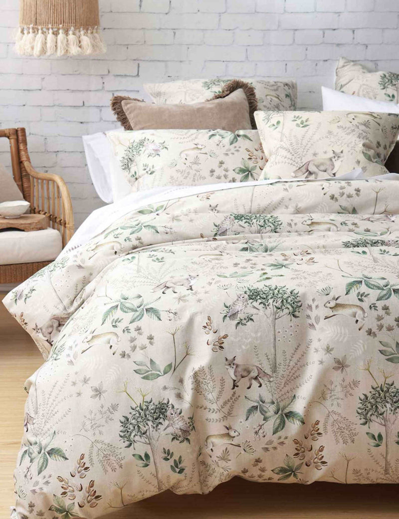 MM Linen pure cotton Briar Natural bedding set, UK version