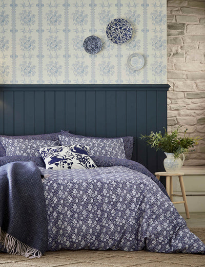 M&S Burleigh X Bedeck Of Belfast Pure Cotton Calico Bedding Set- Buy online at McGrocer