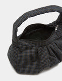 M&S pure cotton checked ruched shoulder bag, imported from the UK