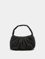 M&S M&S Collection Pure Cotton Checked Ruched Shoulder Bag- Buy online at McGrocer