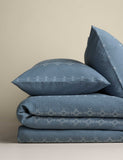 Pure cotton cross-stitch jacquard bedding set (British brand)